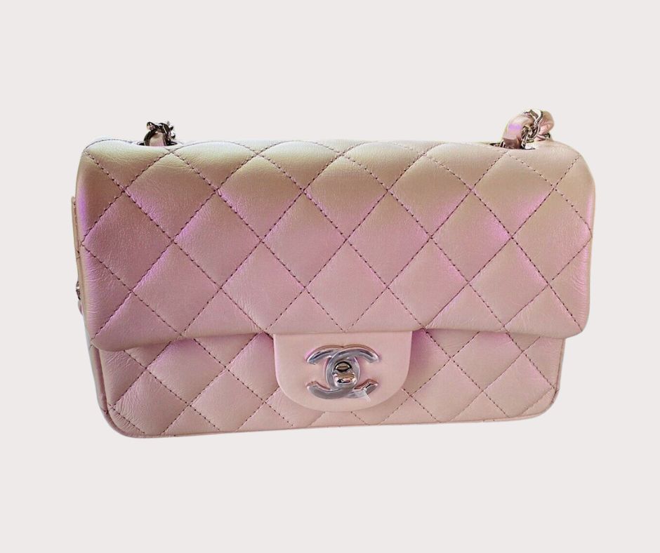 CHANEL | Classic Mini Flap Bag Iridescent Pink 2021 